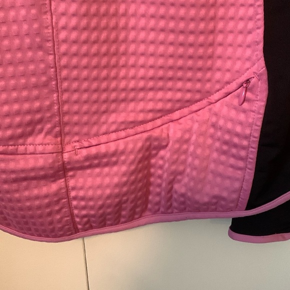 Nike Pink & Black Sphere Thermal Textured 1/2 Zip Sweatshirt Size Medium - Picture 7 of 13